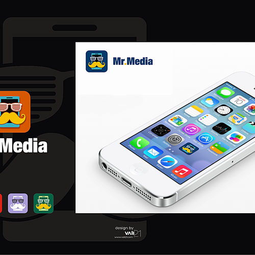 Design a logo for Mr. Media. A new name in mobile entertainment. Design by vali21