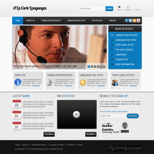 Help A La Carte Languages with a new website design Ontwerp door SGR