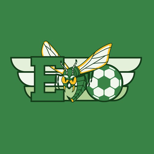 Edina High School Girls Soccer Hat Patch to be worn by team and supporters for the 2023 season.  Tea Design by ruangsore