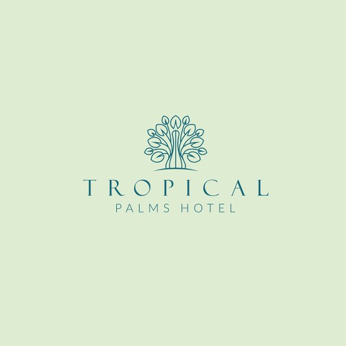 Tropical Palms Hotel-ontwerp door abdzgn