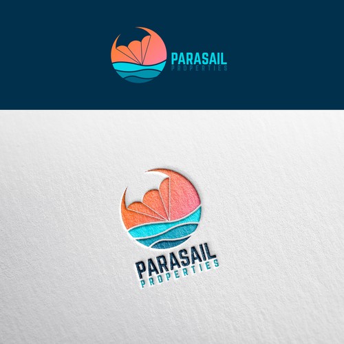 Looking for a warm, friendly logo that is bright and reminiscent of parasailing in Florida. Design by klompica