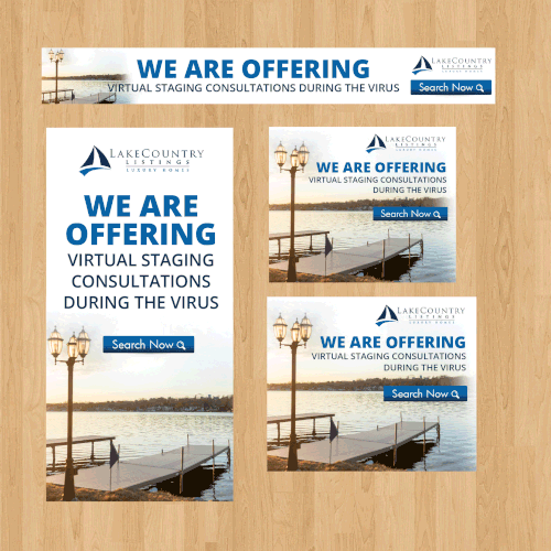 Retargeting Ads Real Estate Brokerage Design by Graphics House