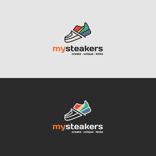 Create a hip and young logo for a unique SNEAKER DIY product Design réalisé par MikeeWk