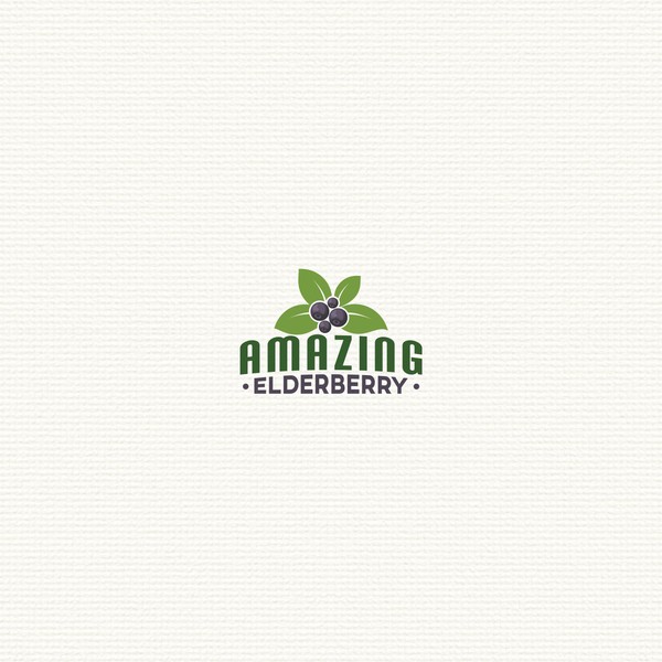 Clean logo for amazing elderberry