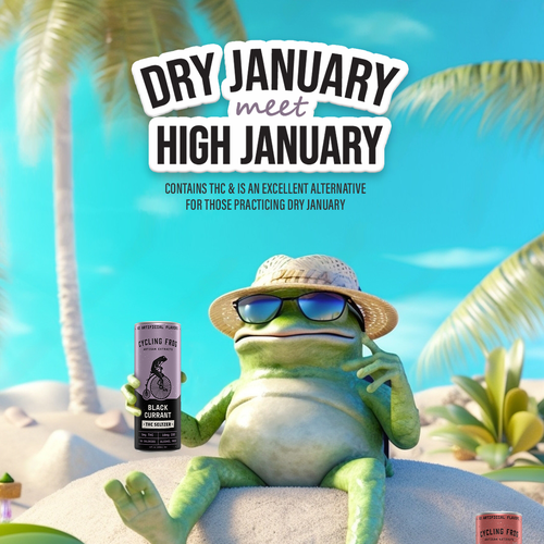 Create a 'Dry January meets High January' poster.  Have Fun, Be Creative, Open to all suggestions. Design by karundesigns