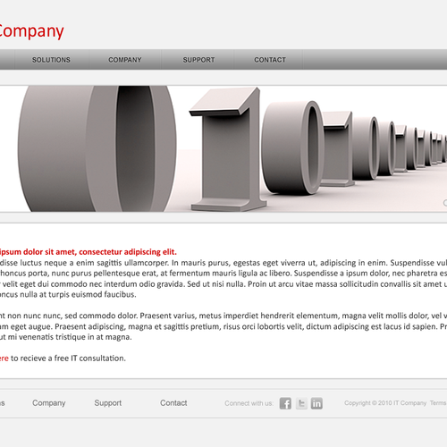 1-3 Page Website Template Design von ashishj
