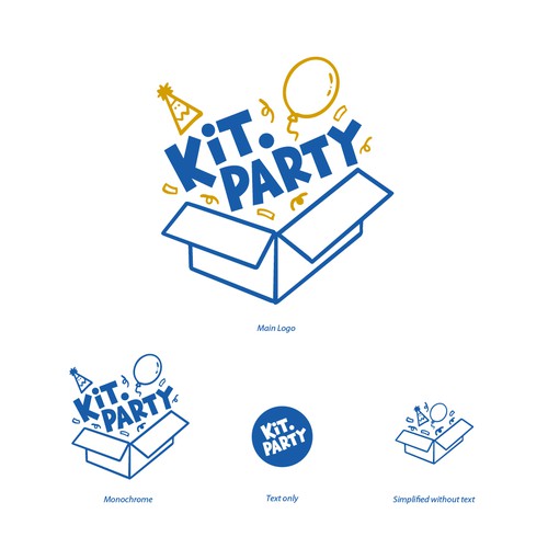 Design a fun logo for a businees offering a party in a box! Design by yulianzone