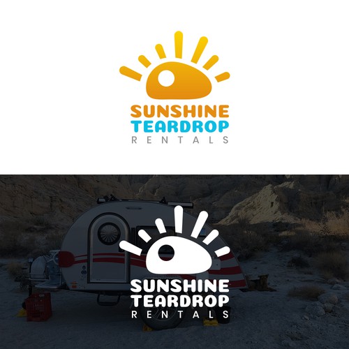 Design a "beachy" and feminine logo for a California travel trailer rental company. Design by JVGONZ