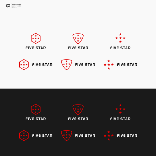 Five Star logo design Design by mind_idea™