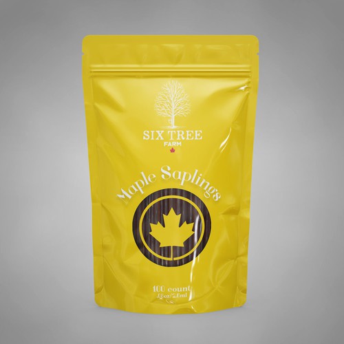 First ever production Maple Syrup Stick label Design by DimaZv