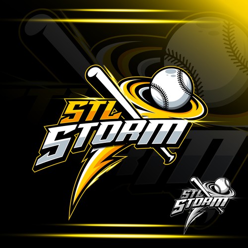 Designs Youth Baseball Logo STL Storm Logo design contest