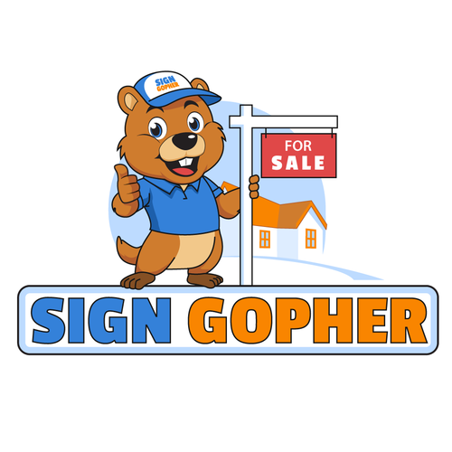 Sign Gopher Logo Design by Zhu2hui