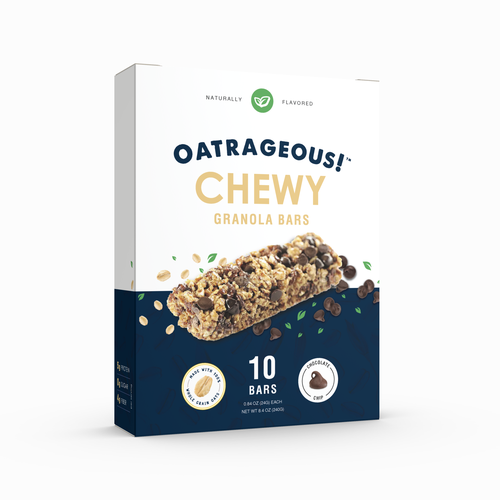 Design di DESIGN EYE-CATCHING PACKAGING FOR CHOCOLATE CHIP CHEWY GRANOLA BARS! di Denian