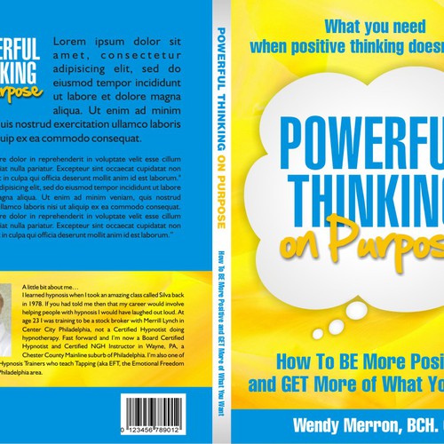 Book Title: Powerful Thinking on Purpose. Be Creative! Design Wendy Merron's upcoming bestselling book! デザイン by malih