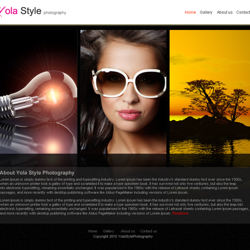 1-3 Page Website Template Design von Zai Creatives