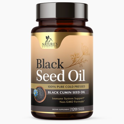 Natural Black Seed Oil Design Needed for Nature's Nutrition Design by Encephalon™