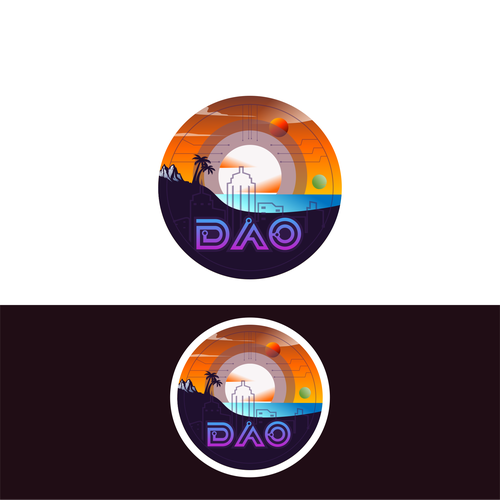 Logo — island DAO — let's buy an island — Ethereum blockchain Design by journeydsgn
