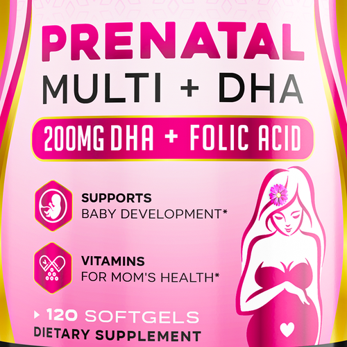 Prenatal Vitamins Label Design needed for Nature's Nutrition Réalisé par ZAKIGRAPH ®