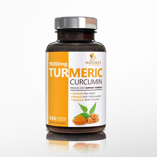 Nature's Nutrition needs a "beautiful label" for its Turmeric Extract bottle Design by DesignSBS