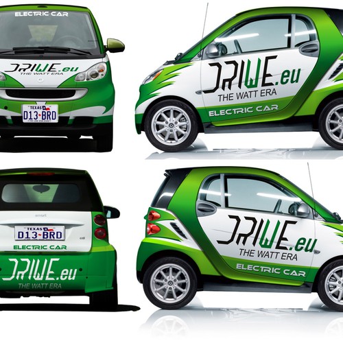 Retrofit Electric car wrapping design Design by TANSA ART