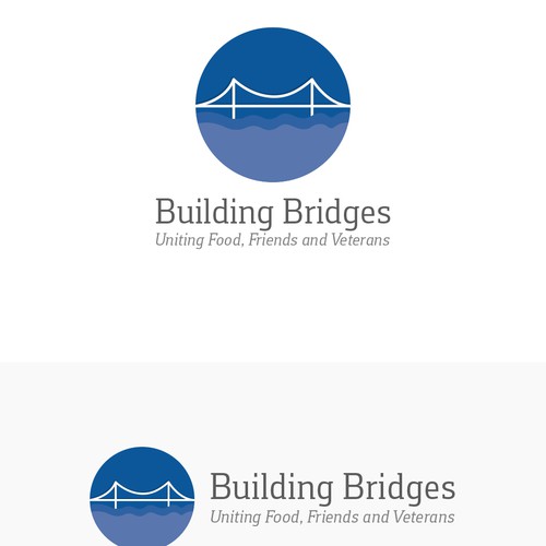 Design di Building Bridges logo that expresses our service of veterans in a positive a celebratory way. di Shaktisinh