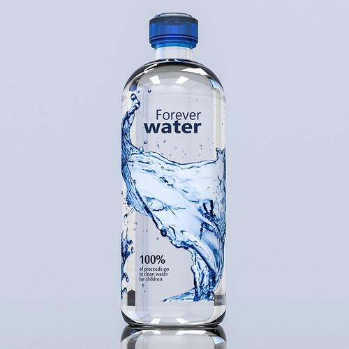 Bottled Water Design: Forever Water | Product packaging contest