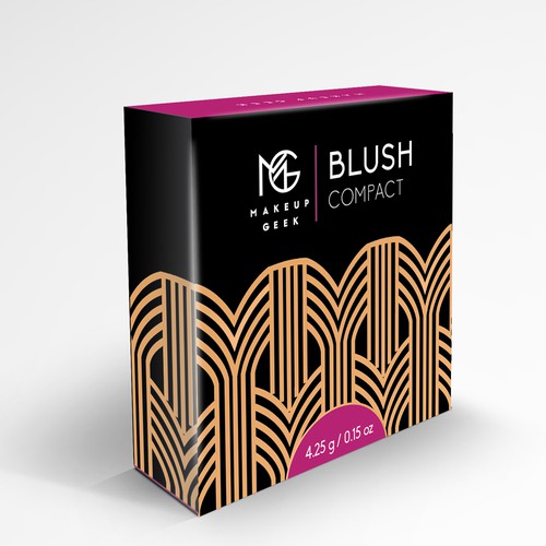 Makeup Geek Blush Box w/ Art Deco Influences Design by JavanaGrafix