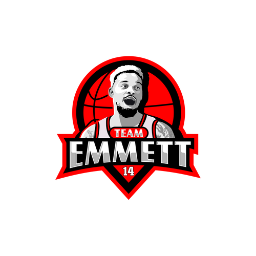 Basketball Logo for Team Emmett - Your Winning Logo Featured on Major Sports Network Design por KayK