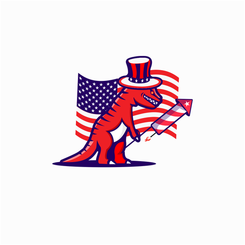 Diseño de Fourth of July Themed Logo de PIXSIA™