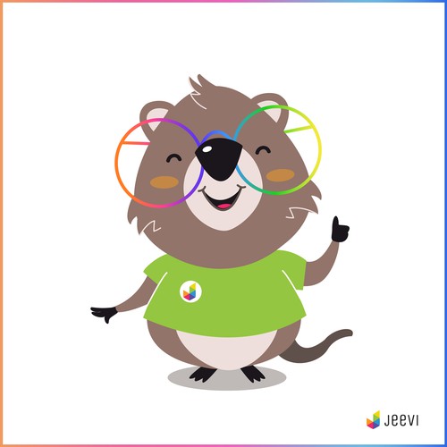 Quokka (the happiest animal in the world) mascot for AI powered wellness app Design by majavillosa