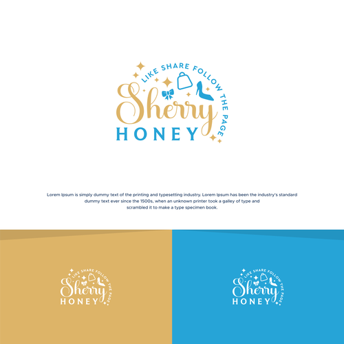 Sherry Honey clothing logo Design by MotionPixelll™