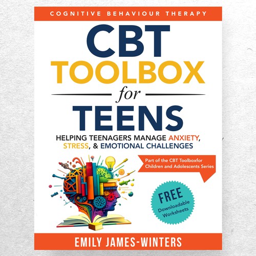 Create a unique and eye-catching book cover that would appeal to teenagers struggling with anxiety Design by ryanurz