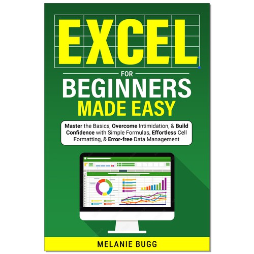 Designs an ebook cover for professionals learning to use excel as
