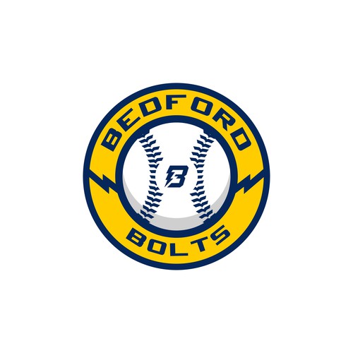 Team logo for the Bedford Bolts girls softball team Design by Karisdesigns