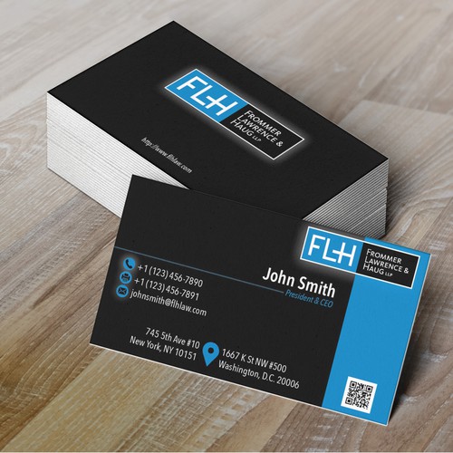 Create a business card for an intellectual property law firm | Business ...