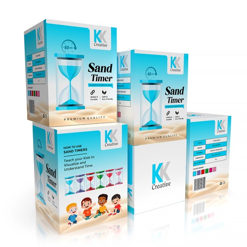 Product packaging for Sand-Timer Design by Shreya007⭐
