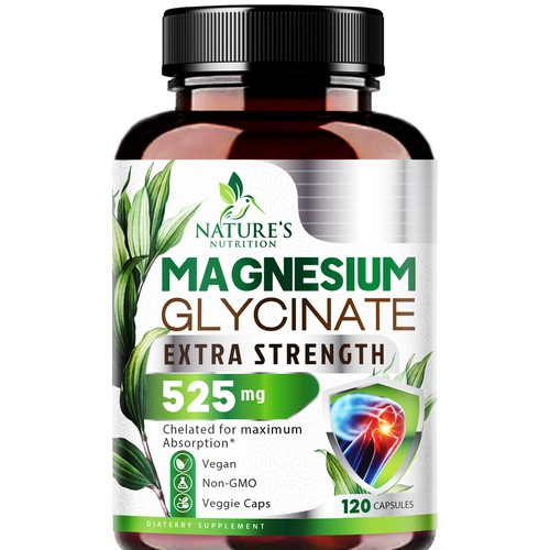 Natural Magnesium Glycinate Design needed for Nature's Nutrition Design by agooshe