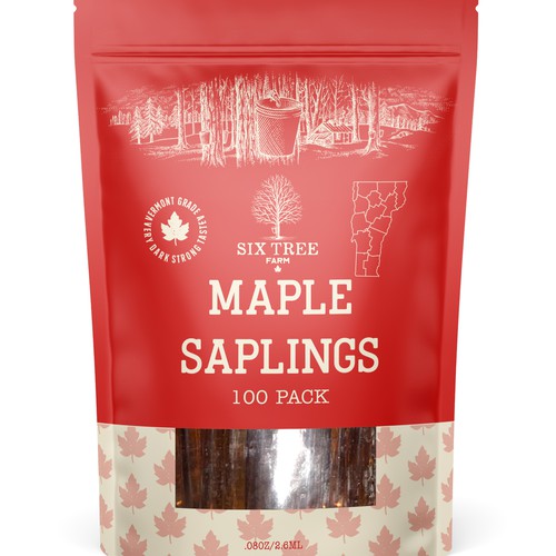 First ever production Maple Syrup Stick label Design by bcra