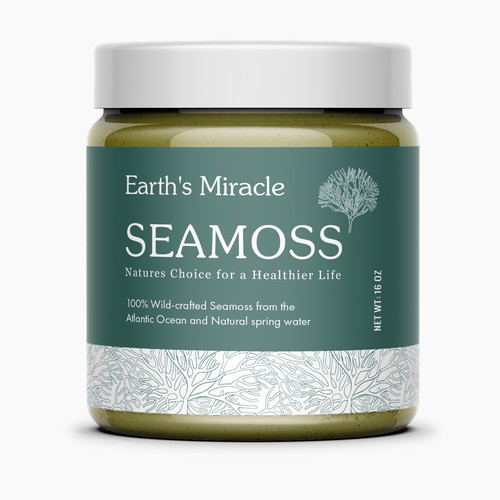 Design a Label for our Sea Moss Gel Product Design by Artist@Joy