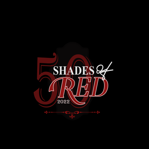 Logo for "50 Shades of Red" themed party Design by LogoLab77