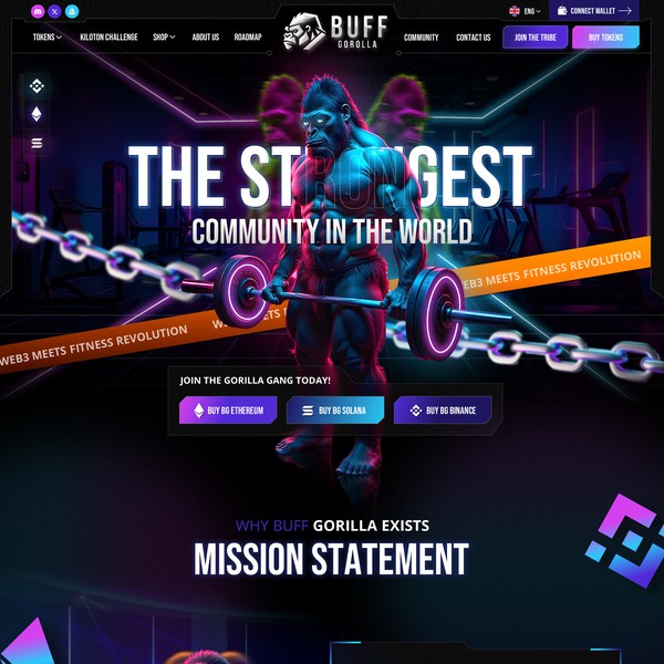Cutting-Edge Website for Buff Gorilla's Web3 Revolution
