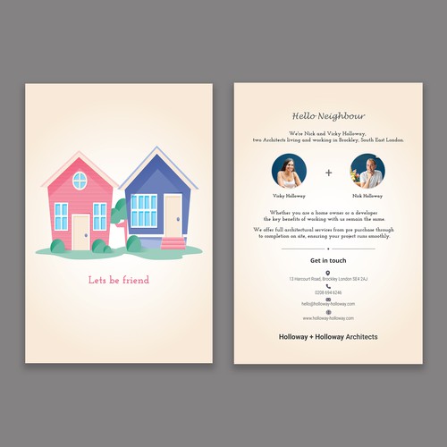 Fun flyer for couple run architecture studio Design by korban