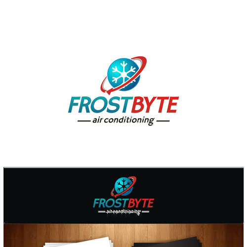 logo for Frostbyte air conditioning Design by Alene.