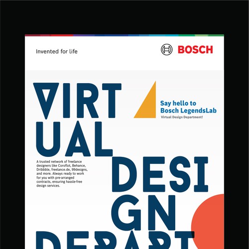 Flyer design for BOSCH; progressive service offering Design by Muhammad Shahrooz