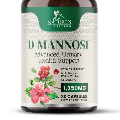 Colorful D-Mannose Design Needed for Nature's Nutrition Design réalisé par GayanMH