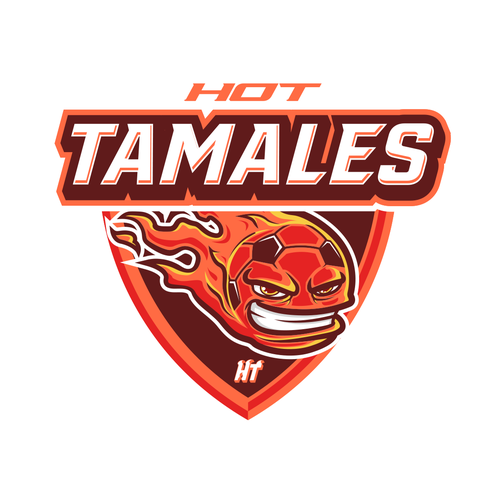 5-6 year olds need a soccer team logo! HOT TAMALES Ontwerp door emardesigns