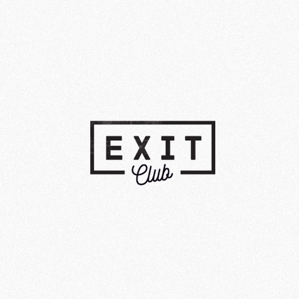 "Exit Club": Invite-only social club needs epic logo