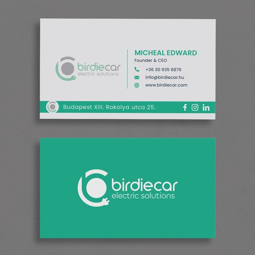 business card for company called birdie Design by moshiur008