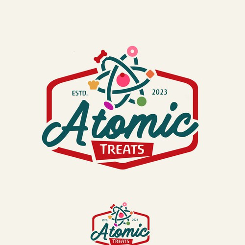 Design a logo and brand for a 50s theme freeze dried candy/dog treat business Design by Fortuna Design