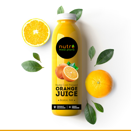 Easy Orange Juice Bottle.. Full Wrap! Design by Aarif Sumra